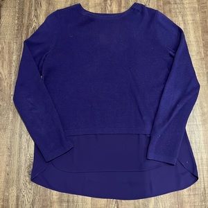 Purple layered sweater